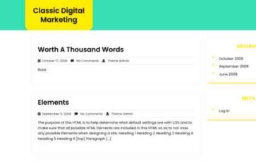 Classic Digital Marketing (screenshot desktop)