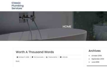 Classic Plumbing Services (screenshot desktop)