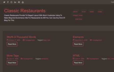 Classic Restaurants (screenshot desktop)