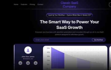 Classic SaaS Company (screenshot desktop)