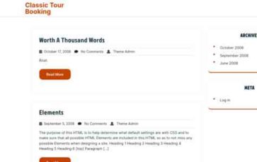 Classic Tour Booking (screenshot desktop)