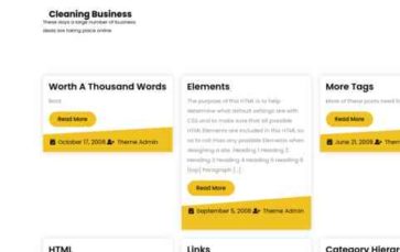 Cleaning Business (screenshot desktop)
