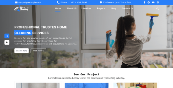 Cleaning Equipment (WordPress)