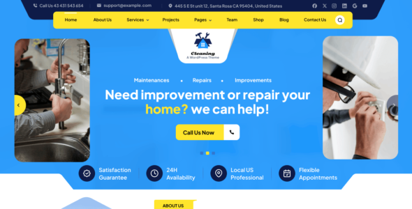 Cleaning Maintenance (WordPress)