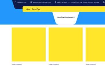 Cleaning Maintenance (screenshot desktop)