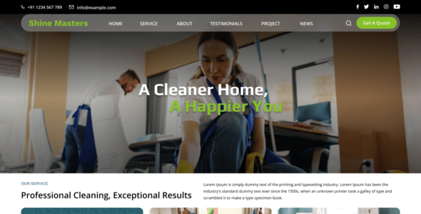 Cleaning Services Agent (WordPress)