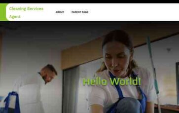 Cleaning Services Agent (screenshot desktop)