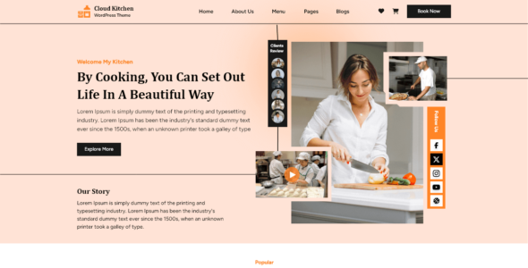 Cloud Kitchen (WordPress)
