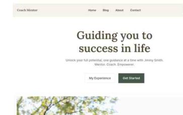 Coach Mentor (screenshot desktop)