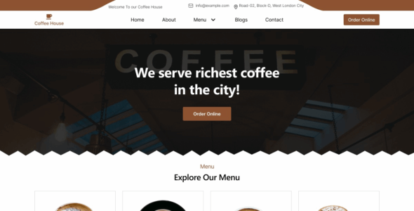 Coffee Espresso (WordPress)