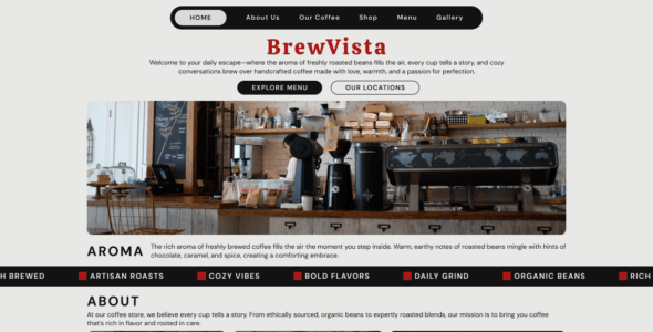 Coffee Shop Bistro (WordPress)