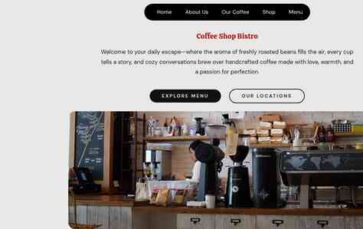 Coffee Shop Bistro (screenshot desktop)