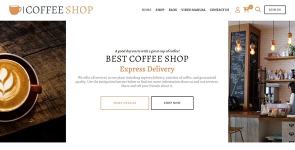 Coffee Shop: Cafe (WordPress)