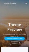 Colibri WP (screenshot mobile)