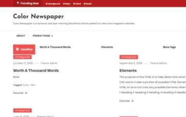 Color Newspaper (screenshot desktop)