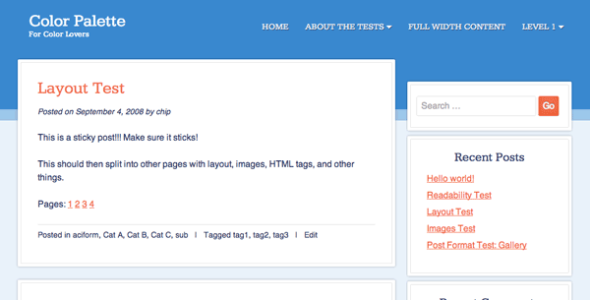 Color Palette (WordPress)