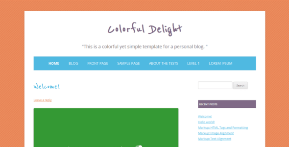 Colorful Delight (WordPress)
