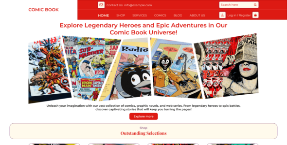 Comic ebook (WordPress)