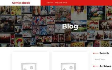 Comic ebook (screenshot desktop)