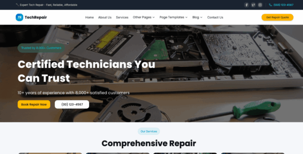 Computer Repair Solutions (WordPress)