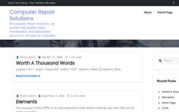 Computer Repair Solutions (screenshot desktop)