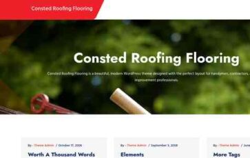 Consted Roofing Flooring (screenshot desktop)