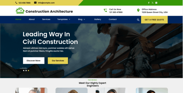 Construction Architect (WordPress)