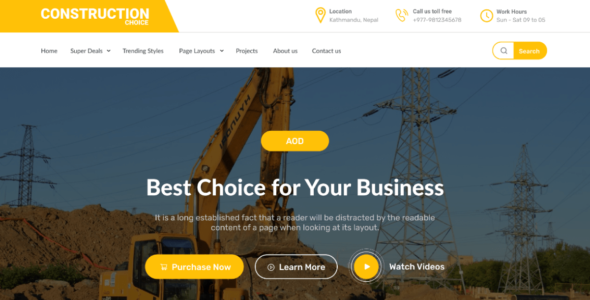 Construction Choice (WordPress)