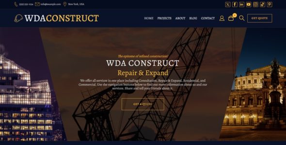Construction Company WDA (WordPress)