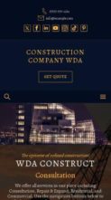 Construction Company WDA (screenshot mobile)