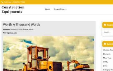 Construction Equipments (screenshot desktop)