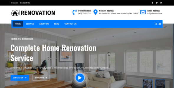 Construction RenovationX (WordPress)