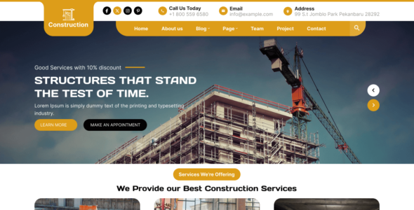 Construction Service (WordPress)