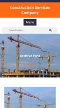 Construction Services Company (screenshot mobile)