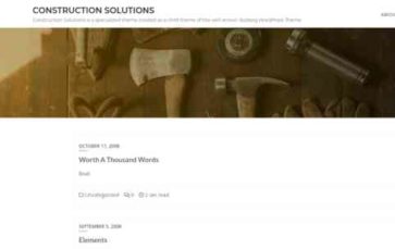 Construction Solutions (screenshot desktop)