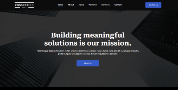 ConsultingGrove Dark (WordPress)
