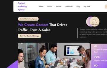 Content Marketing Agency (screenshot desktop)