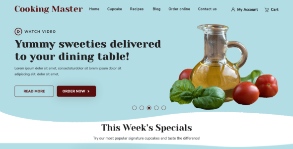 Cooking Master Class (WordPress)