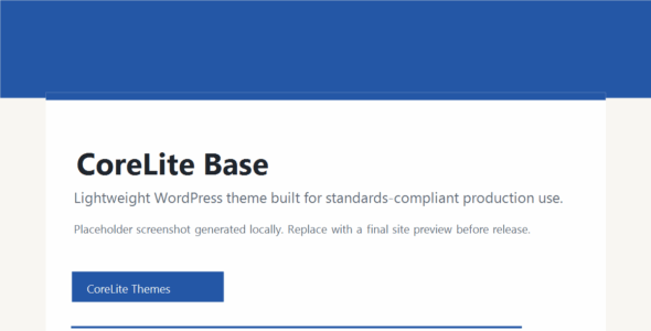 CoreLite Base (WordPress)