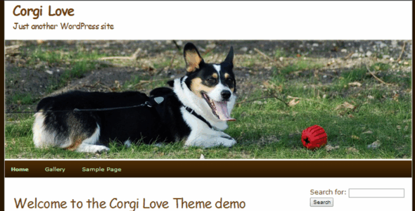 Corgi Love (WordPress)