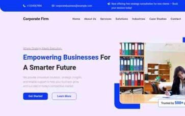 Corporate Firm (screenshot desktop)