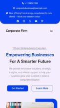 Corporate Firm (screenshot mobile)