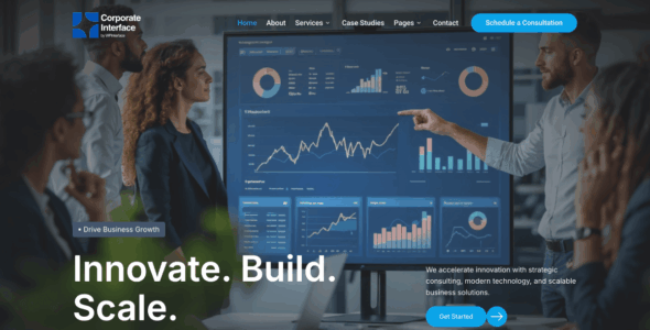 Corporate Interface (WordPress)