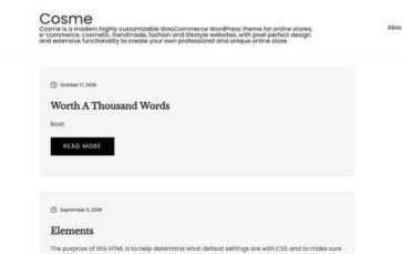 Cosme (screenshot desktop)