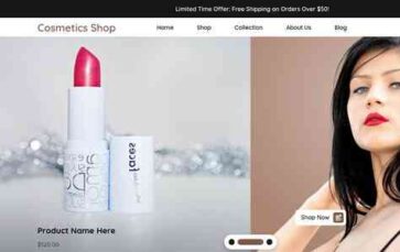 Cosmetics Shop (screenshot desktop)