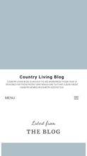 Country Living Blog (screenshot mobile)