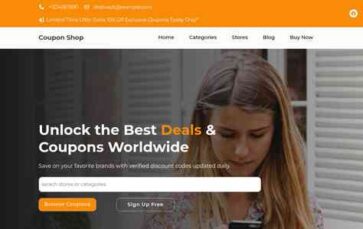 Coupon Shop (screenshot desktop)