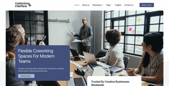 Coworking Interface (WordPress)