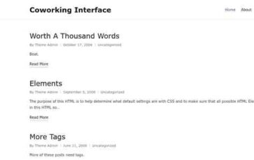 Coworking Interface (screenshot desktop)
