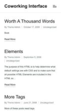 Coworking Interface (screenshot mobile)